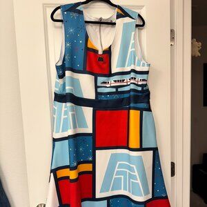 Walt Disney World 50th Anniversary Contemporary Resort Monorail Dress 1X